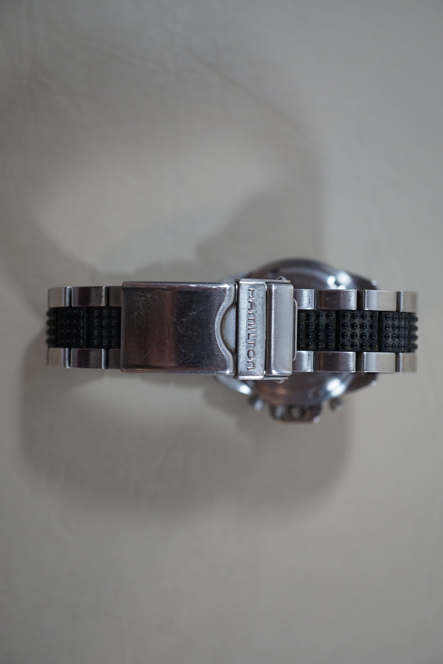 Hamilton Khaki 6303 Field Quartz Chronograph Crown Guard Midsize READ