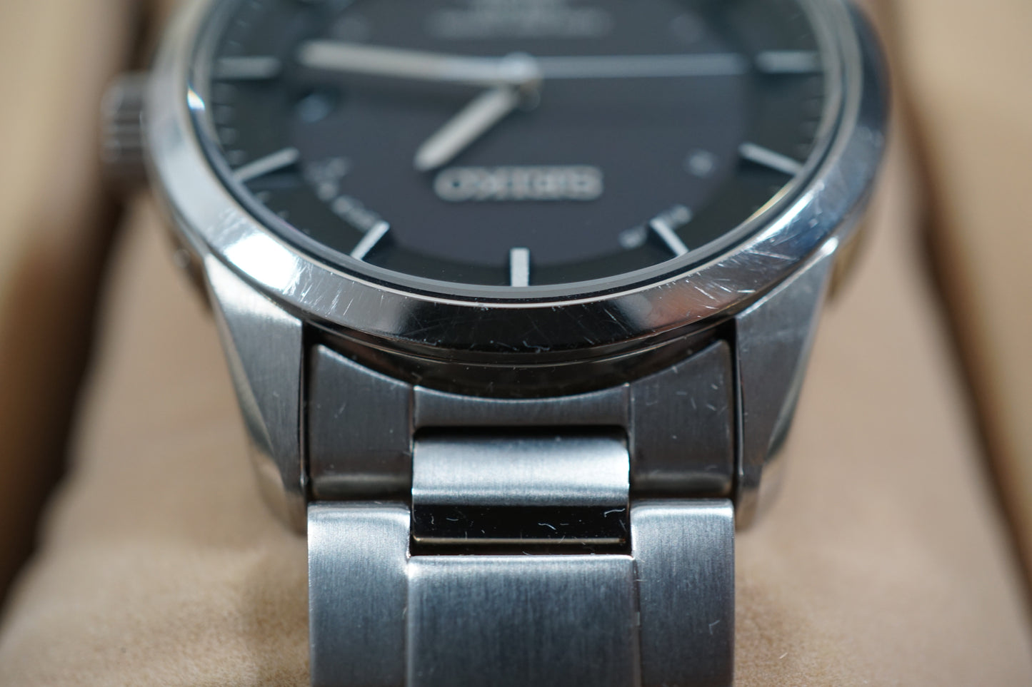 Seiko Spirit SBTM211 7B24 JDM Titanium Radio Solar Quartz