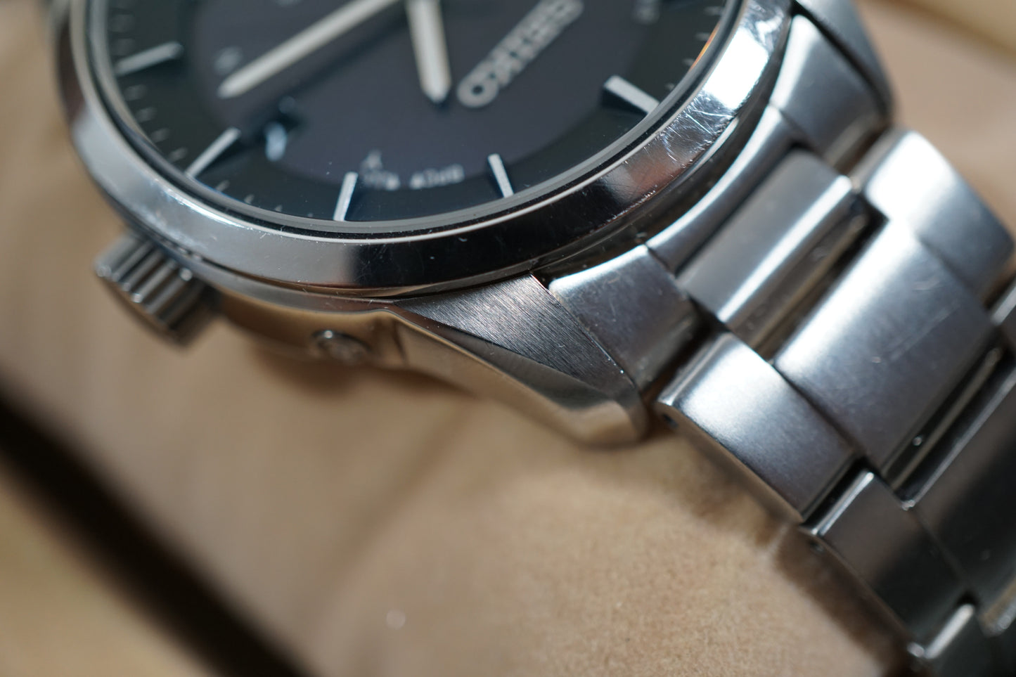 Seiko Spirit SBTM211 7B24 JDM Titanium Radio Solar Quartz