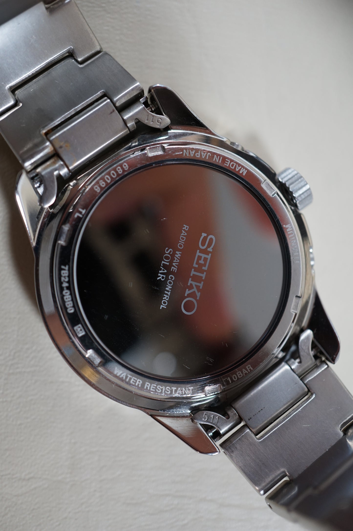 Seiko Spirit SBTM211 7B24 JDM Titanium Radio Solar Quartz