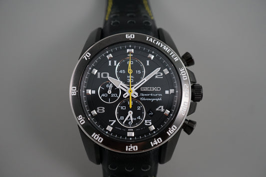 Seiko Sportura SNAE67P1 7T62 Quartz Alarm Chronograph