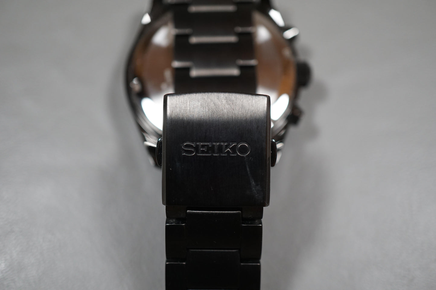 Seiko SSC721P1 V176 Black Dial Chronograph Solar Quartz