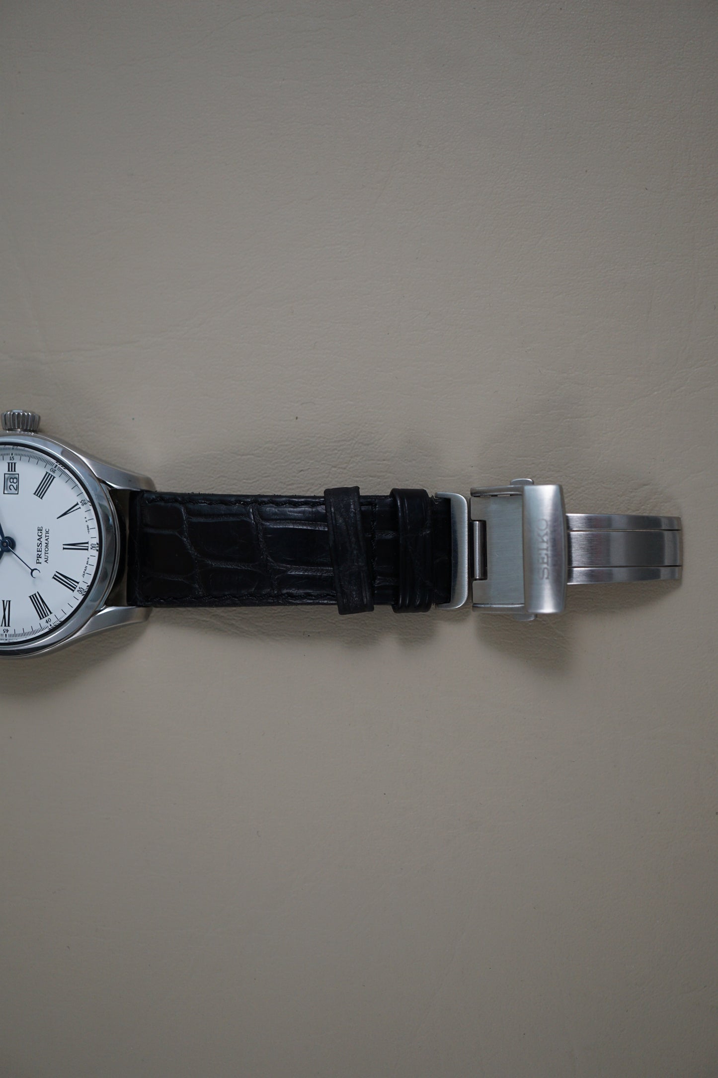 Seiko Presage SARX049 6R15 White Enamel Dial Automatic Watch