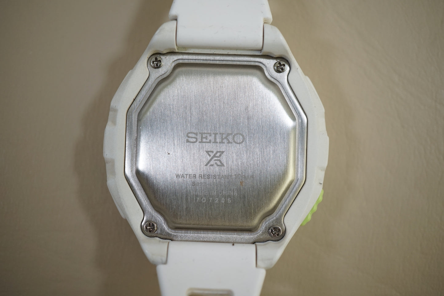 Seiko Prospex SBEB029 S822 Solar Digital Alpinist White Green