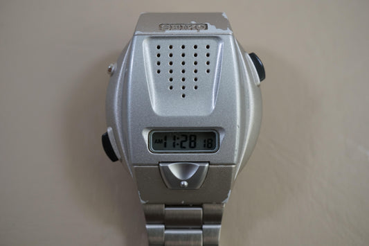 Seiko SBJS001 A860 Voice 'Talking Watch' Digital Quartz