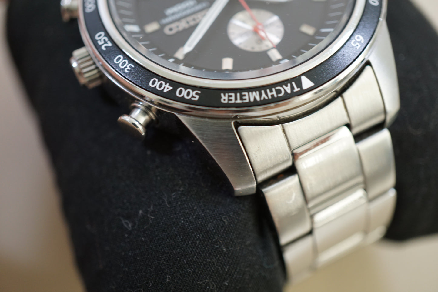 Seiko SNDD85 7T92 1/20 Chronograph Alarm Black Dial Quartz